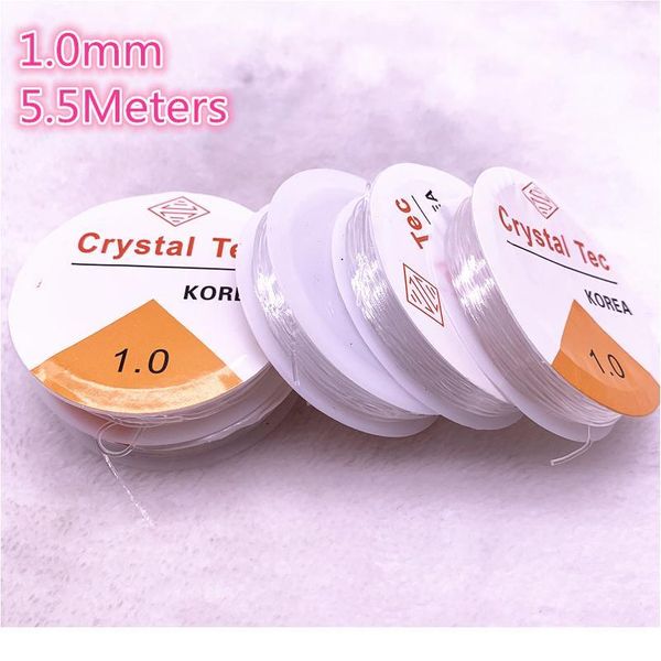 

one roll round flexible elastic crystal line rope cord for jewelry making beading brace jlletn