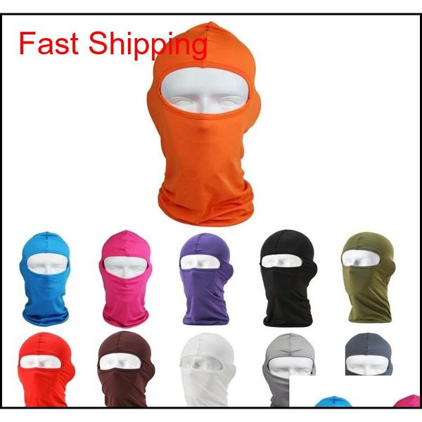 

sports neck face mask outdoor balaclavas cycling sport ski mask bicycle cycling mask caps motorcycle cs windproof dust head sets qlxkj, Black