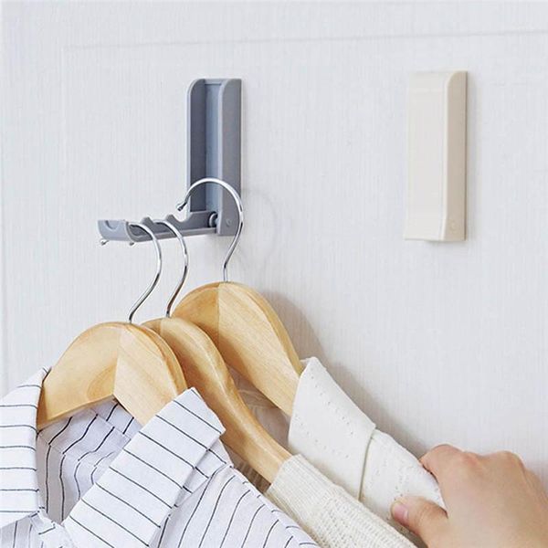 

hooks & rails home invisible hook coat plastic wall hanger1