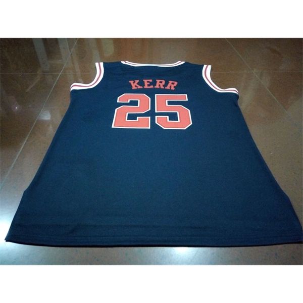 

custom 604 youth women # 25 steve kerr arizona wildcats college basketball jersey size s-4xl or custom any name or number jersey, Black