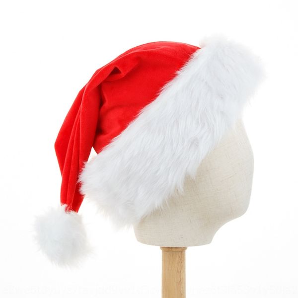 

new super soft crystal christmas crystal velvet christmas grade hat plush plush hat soft and comfortable 53zla