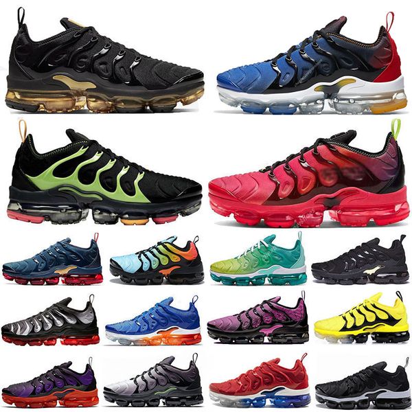 

2020 new tn plus blue red black pastel metallic gold men casual shoes voltage purple hyper violet women trainers sport sneakers us 5-13