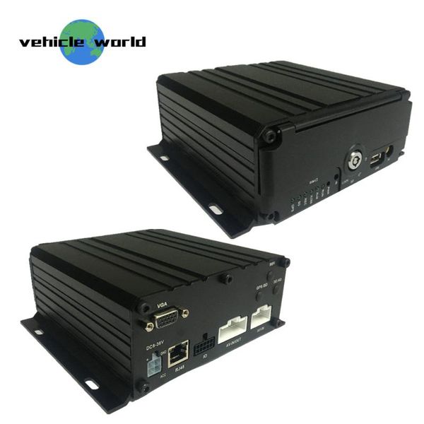 

kits 6channels 1080p ahd 2.0mp hdd sd card vehicle car taxi trailer truck school bus mobile dvr, Black;white