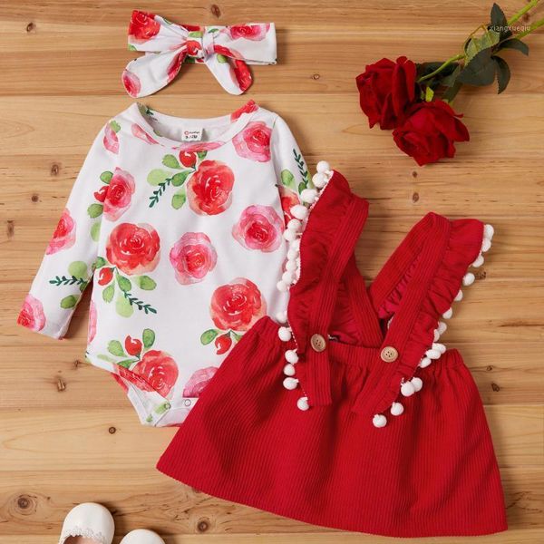 

baby girl sweet rose suit-dress1, Red;yellow