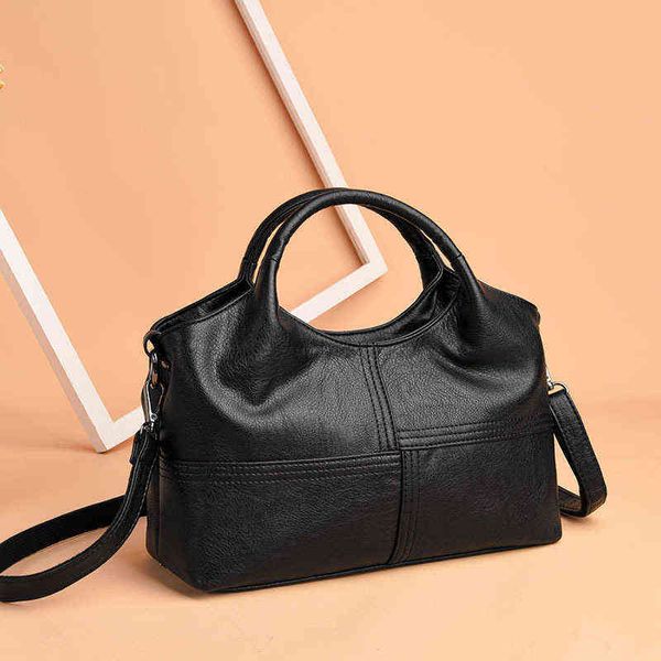 

nxy evening bags women's bag 2022 women's spring and summer new single shoulder messenger hand soft leather fashion middle-aged 22
