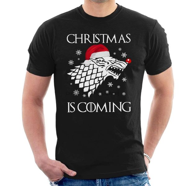 

christmas is coming stark direwolf sigil men t-shirt new spring high-elastic cotton new funny brand sport hooded sweatshirt hoodie