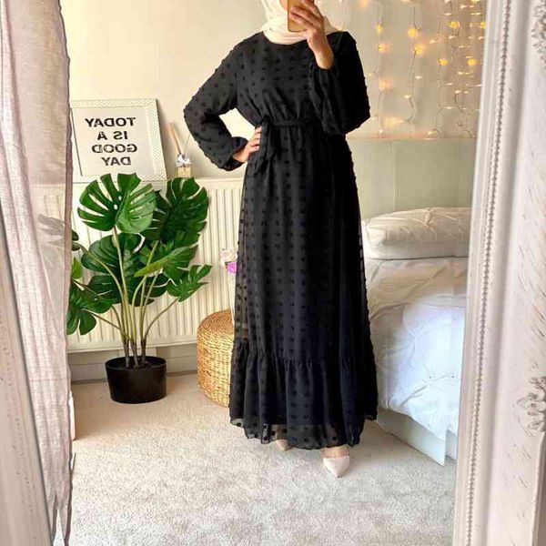 

dubai turkey muslim dress women small hair ball maxi long dress for women fall full sleeve muslim man arabic clothes, Black;gray