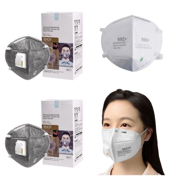 

seller m mask 9501+/9502+ 9001/9002/9542/ 9010 anti-dust mask protective dustproof pm2.5 masks reusable designer mask with valve