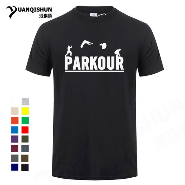 

sport fashion men t shirt new parkour jump high runner extreme sportive mens t-shirt hipster cool tee ing