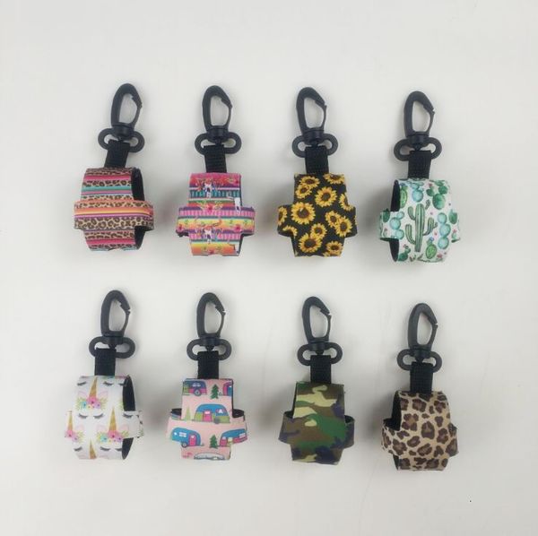 

neoprene sanitizer bag 30ml mini alcohol bottle holders cover holder novelty clip-on keyring hand soap bottl