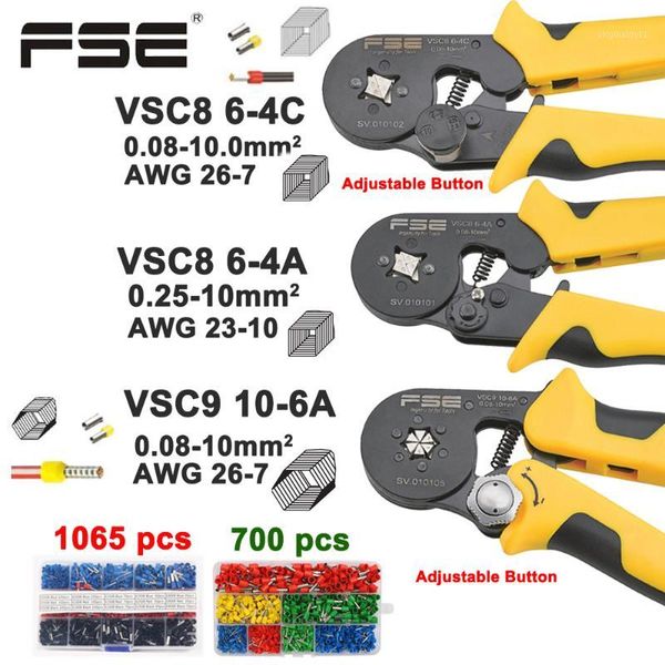 

crimping pliers vsc8 10-6a 6-4c vsc9 16-4a 0.08-16mm2 26-5awg for tube type needle type terminal manual adjustable tools1