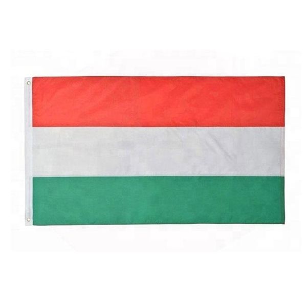 Ungarische Flagge, hochwertiges 3 x 5 Fuß großes Nationalbanner, 90 x 150 cm, Festival, Party, Geschenk, 100D-Polyester, für drinnen und draußen, bedruckte Flaggen und Banner