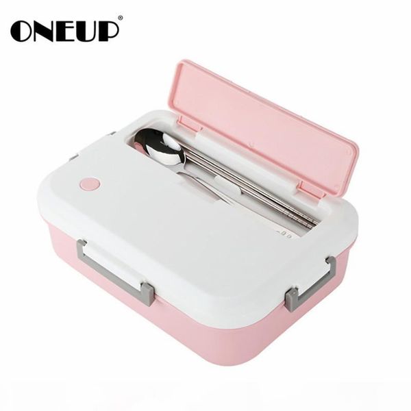 

oneup lunch box bpa eco-friendly food container with tableware microwavable bento box for kids school office picnic c18112301