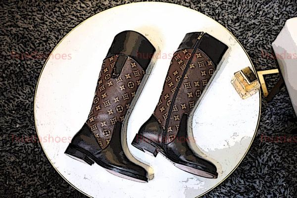 

classic women's boots fashion comfortable women's shoes high-end quality brand shoes leather upper black high boots