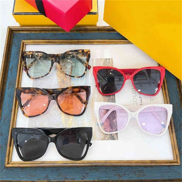 

70% off clearance online new family generous cat's eye sunglasses ff003 star net red same men's and women's sunglasses, White;black