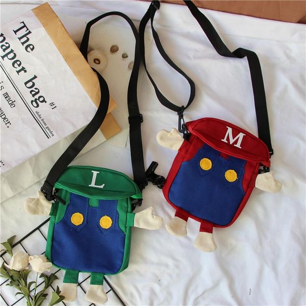 

bag for women's bag literary canvas female retro hong kong trend student shoulder korean harajuku joker slung