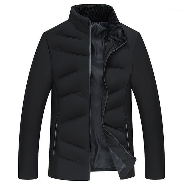 

nice tide autumn winter men's coat clothes men jacket casual cotton-padded jacket warm men parka outwear1, Black