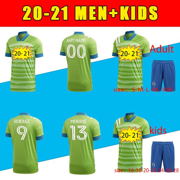 

2020 soccer seattle sounders jersey 13 morris 9 ruidiaz 10 lodeiro 7 roldan 18 leerdam 19 shipp svensson joao paul football shirt kits, Black;yellow