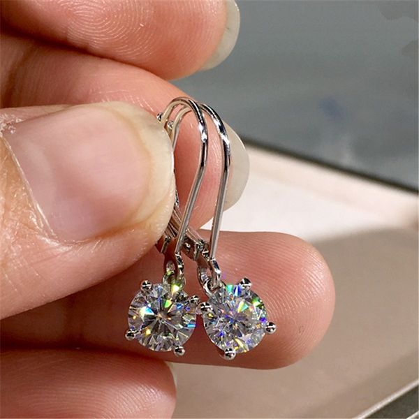 

s925 sterling pure crystal women natural bizuteria kolczyki silver 925 jewelry garnet gemstone earring orecchini