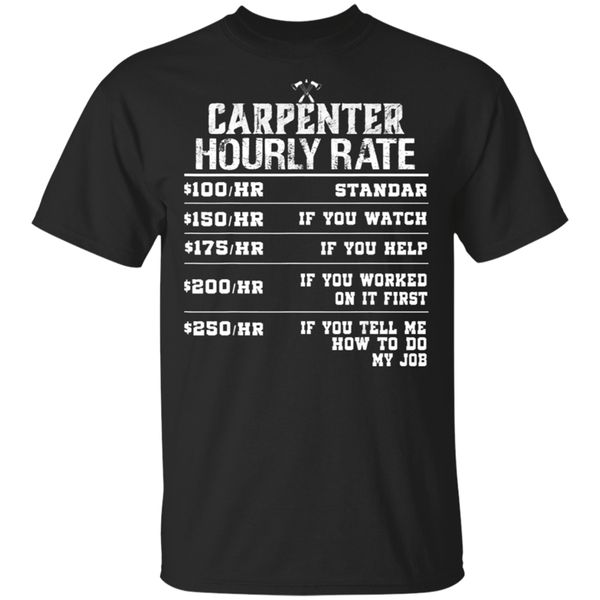 

funny carpenter loves hourly rate gift black size m 3xl casual hoodie designers t shirts sweatshirt