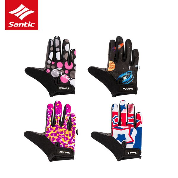 

santic anti-slip дети полный finger мальчики balance bike дышащий 3-8 лет детские перчатки велосипед 4 стиль, Blue;gray