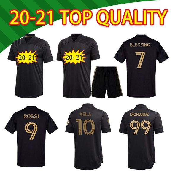 

2021 los angeles football club jersey mls football shirt home and away + children's wear youth los angeles football club villa uniform, Black;yellow
