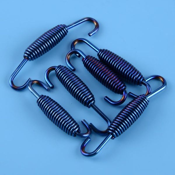 

6pcs motorcycle 74xm fully rotatable exhaust muffler mounting swivel link pipe springs hook hanger scooter accessories