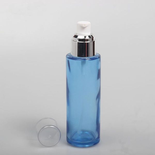 

storage bottles & jars 20pc/lot for 20ml blue glass empty pump bottle lotion emulsion 10pcs 30ml 40ml 60ml 80ml 100ml 120ml
