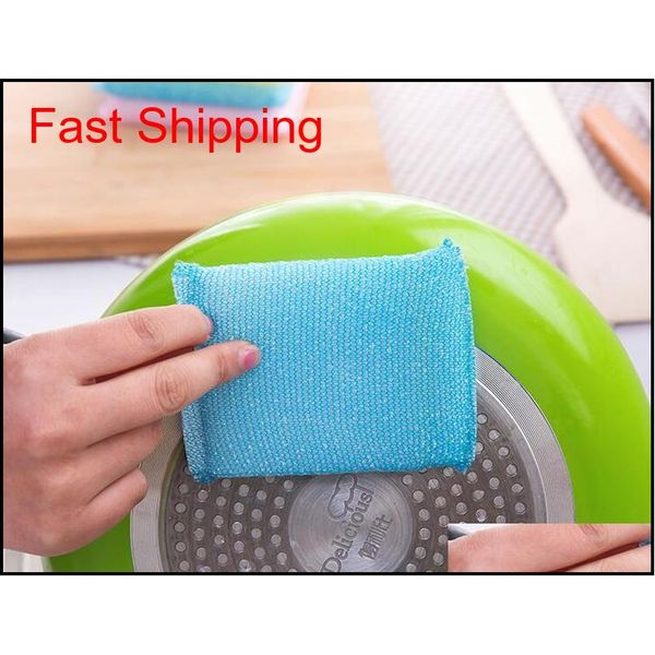 

new kitchen clean helper multicolor non stick oil magic washing dish cleaning sponge scouring pads cleaner qylacj lyqlove