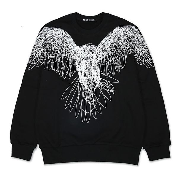 

2021 new luxury high-line male eagle hoodies cotton sweaters thicken woof # n279 pjoz, Black