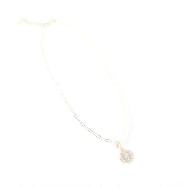 

женский кулон choker дизайн монет для цвета золота ожерелье имитация жемчуга мода 2019 женщин роскошные ожерелья ювелирные изделия сердца ts, Silver