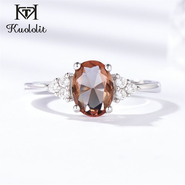 

kuololit diaspore zultanite gemstone women solid 925 sterling silver color change ring for wedding engagement jewelry y200321, Slivery;golden