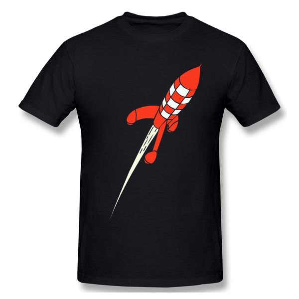 

2020 new arrival tintin destination moon rocket men's t-shirt crewneck t-shirt round collar sport hooded sweatshirt hoodie
