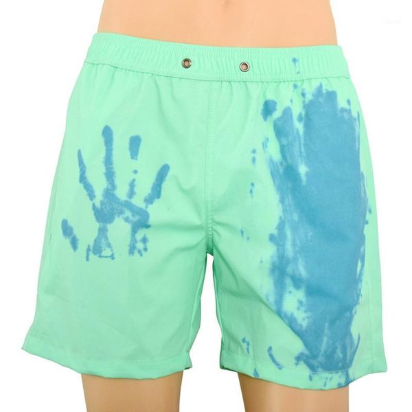 

summer men beach shorts magical change color swimming trunks swimwear swimsuit quick dry bathing shorts beach pant1, White;black