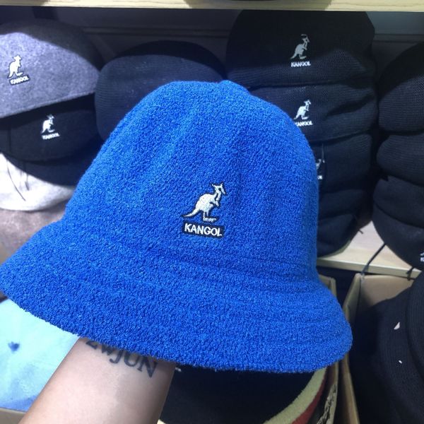 

bj8x kangol hat 2021.bucket fashion cap stingy hats hats breathable casual fitted brim 9 kangaroo models highly quality, Brown;gray
