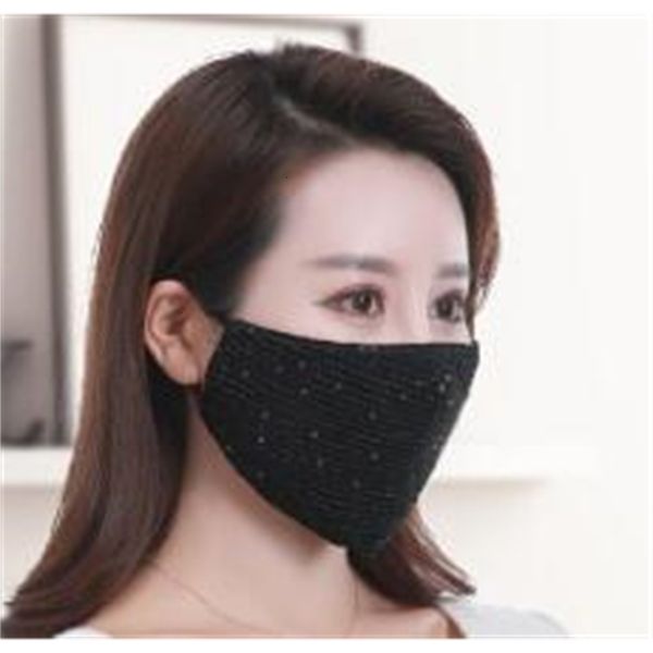 

face reusable washable bling sequin paillette lady salon cotton masks designer luxury dust-proof protective adjustable mask 8 nakpe