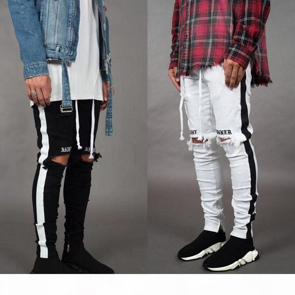 

стилистом узкие джинсы мужчины прямые тонкие эластичные джинсы mens casual байкер мужской stretch denim классические брюки для брюк, Blue
