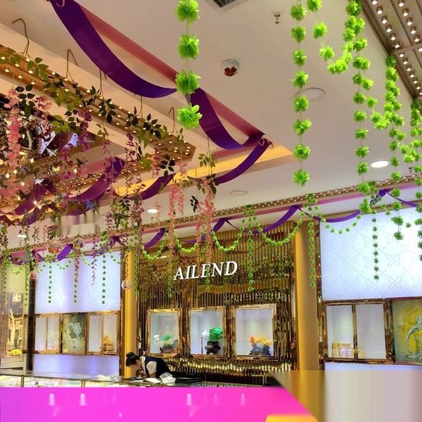 

national day store decoration jewelry shop layout opening ornaments and ornamentsaccessoriesflower string creative hanging decoration mid au