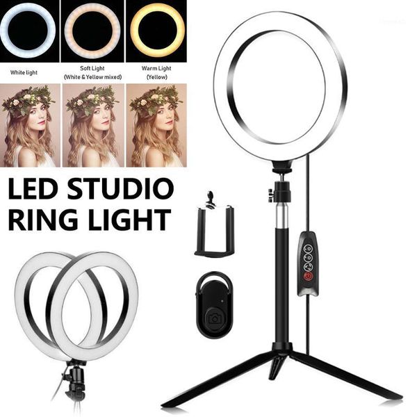 

pgraphy dimmable led selfie ring light for youtube video live p studio light with phone holder usb plug tripod1