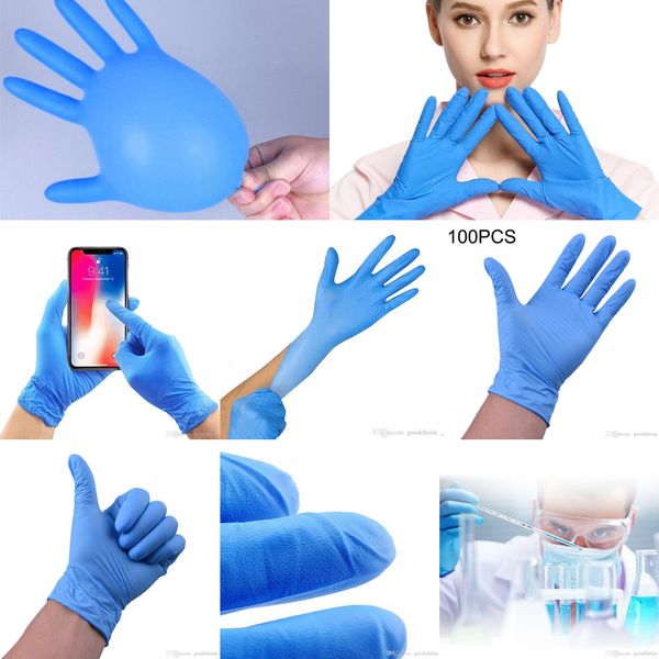 

luvas disposable latex rubber factory outlet nitrile nurses work glove protective hand anti bacteria non-toxic glovesacn