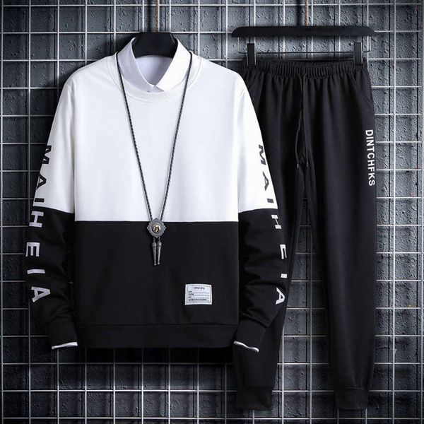 

casual and new sweater men's spring hooded jacket trend sports suit autumn winter loose coat, Gray