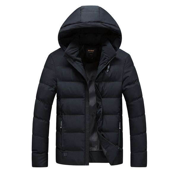 

attacked new 2021 comfortable man and winter parkas solid mode long men's coat 7 colors luyzjzen k77 hxli, Black