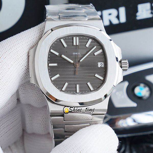 

pp version gray dial 316l stainless steel case 5711/1r-001 mens watch 9015 automatic mechanical 316l steel bracelet designer watches, Slivery;brown