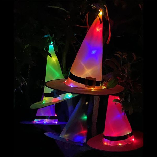 

halloween decoration led glowing witch light hat witch hats wizard hat party cap cosplay fancy dress masquerade tree house jlllzu