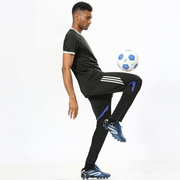 

new men running pro спорт рейтузы бег gym фитнес йога гетры zipper тощий нога футбол футбол тренировочные брюки дышащий, Black;blue