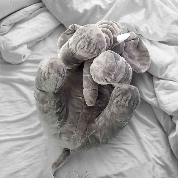 

tukato 40cm infant soft kids doll baby sleep playmate cushion calm appease stuffed toy plush gray elephant pillow
