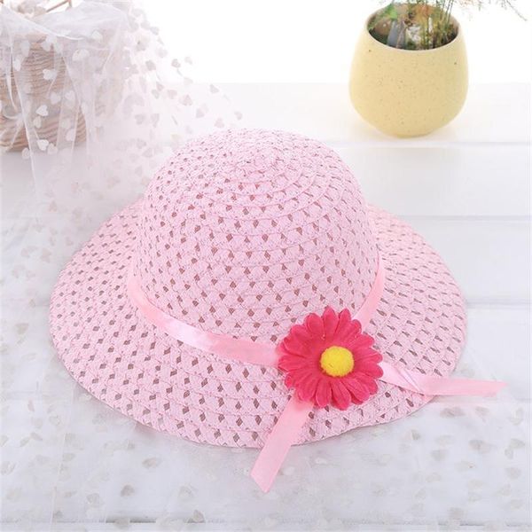 

2019 new children sunscreen hats manual weaving diy sun flower hollow straw hat student hat outdoor casual shade cap girls sqcpda pingtoy, Black;white