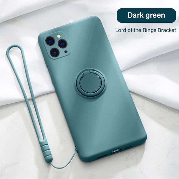 

silicone magnetic holder iphone 12 pro max phone cases iphone 11 pro max case xs max xr xs x 8 7 stand finger ring bracket coque iphone 11