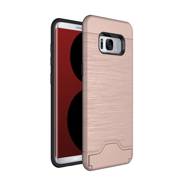 Custodie per slot per schede più recenti per iPhone 13 12 11 Pro X XR XS MAX 8 PLUS Samsung S9 S10 S20 Cover posteriore rigida per armatura con custodia per telefono cavalletto