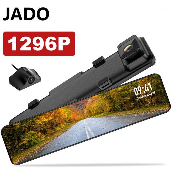 

jado t690 1296p lens driving video recorder dash cam 12-inch car dvr camera dashcam fhd dual 24 hours car rear view camera1